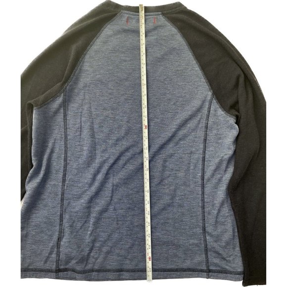 Tommy Bahama Shirt Mens M Blue Long Sleeve Thermal Casual Waffle Knit Cotton Men - Picture 8 of 8